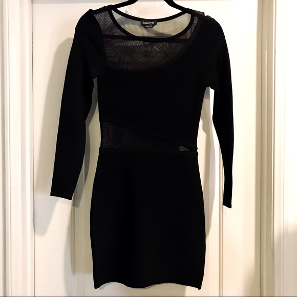 bebe Dresses & Skirts - bebe~Dress~Mesh Geometric / NWT / Host Pick